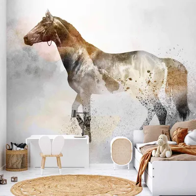 Produktbild von Vlies Fototapete - Fiery Steed 100x70 cm Tiere g-C-0259-a-a
