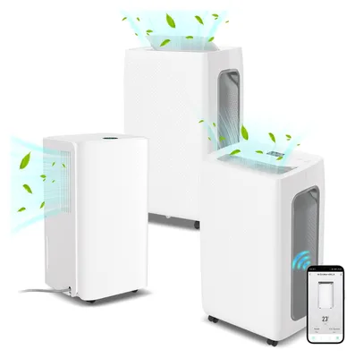 Produktbild von Aopunly Luftentfeuchter Elektrisch 16L/24h, Raumentfeuchter mit LED Display, Timer - Gegen Feuchtigkeit, Wäschetrocknung, Abtauen, Autoabschaltung, Ablaufschlauch, Raumgröße ca. 25 m²