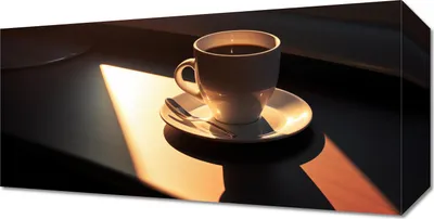 Zdjęcie produktu dla Obraz 40x20cm Kawa o Poranku