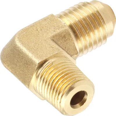 Produktbild von 4 AN auf 1/8 NPT Fitting 90 Grad Messing Außengewinde Winkelschlauchadapter Korrosionsschutz