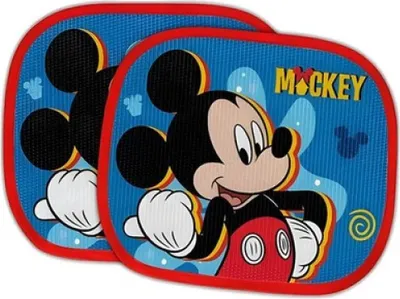 Produktbild von Mickey Spiderman Stitch Kinder Sonnenschutz fürs Auto 2er Set – Mickey