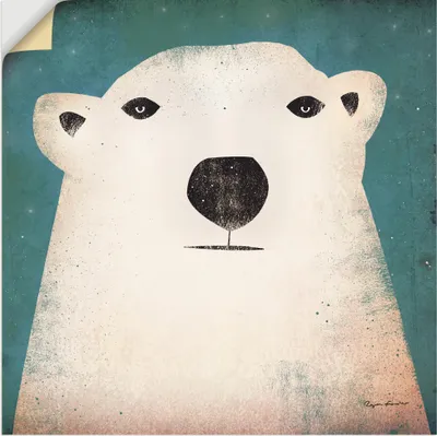 Produktbild von ARTland Wandbild, selbstklebend Eisbär Größe: 50x50 cm