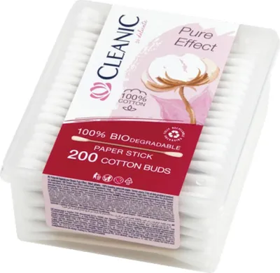 Produktbild von Cleanic Pure Effect Wattestäbchen, 200 Stück