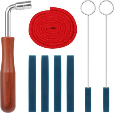 Immagine prodotto di INF Kit professionale per l'accordatura del pianoforte da 8 pezzi con sordine e chiave