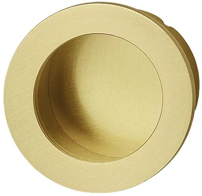 Image de Poignée cuvette à coller laiton mat diamètre 40mm - 155.01.557