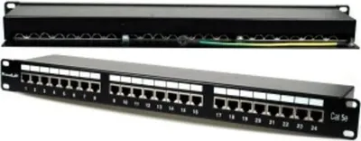 Image de XtendLan Panneau de brassage 19", 24 ports, blindé, Cat5e