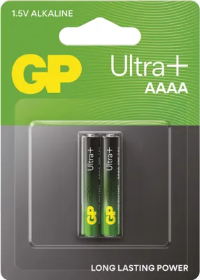 Alkalická speciální baterie GP Ultra Plus 25A (AAAA, LR61) 1,5 V, 2 ks