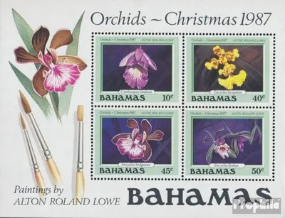 Produktbild von Briefmarken Bahamas 1987 Mi Block52 (kompl.Ausg.) postfrisch Weihnachten