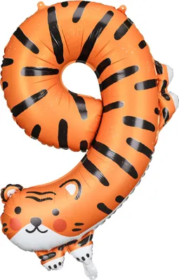 Produktbild von Riesenzahl #9 Tiger | ca. 64 x 87 cm