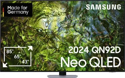 Produktbild von Samsung LED-Fernseher GQ50QN92DATXZG Carbon-Silber (ähnlich wie GQ50QN90DAT / GQ50QN93DAT / GQ50QN94DAT) 50 Zoll Smart TV NEO QLED