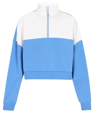 Immagine prodotto di Jika, felpa da donna, bianco e blu, taglia S