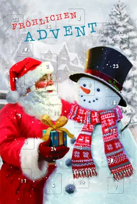 Produktbild von Weihnachten  Adventskalender - Glückwunschkarten im Format 11,5 x 17