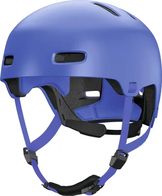 Immagine prodotto di Casco da bici ABUS XOXO - casco da città in look skater - casco per skateboard, bici, scooter - con mentoniera ottimizzata - per adolescenti e adulti - taglia S, mono blu