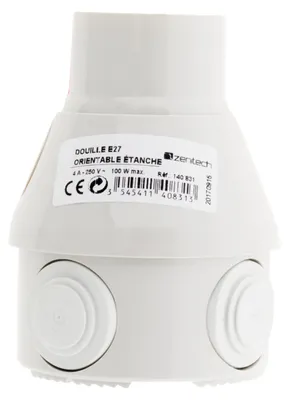 Produktbild von Drehbare, wasserdichte E27-Lampenfassung - Zenitech