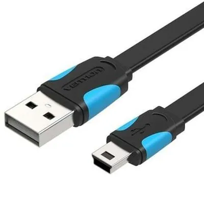 Produktbild von Kabel Vention VAS-A14-B050, USB-A 2.0 auf MiniUSB, 0,5 m, schwarz