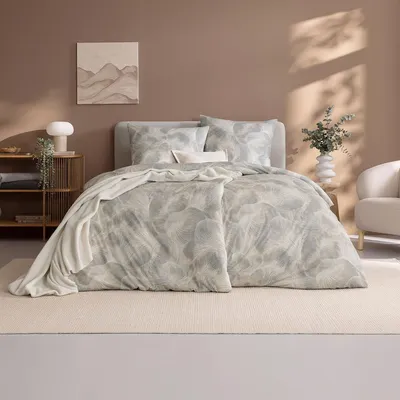 Produktbild von Estella Mako Interlock Jersey Bettwäsche Marco stein 155x220 cm + 80x80 cm