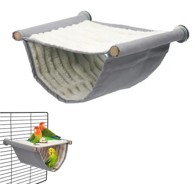 Obrázok produktu pre Hojacia sieť pre vtáky, dvojposchodová, teplé hniezdo s podkladovou doskou, plyšové