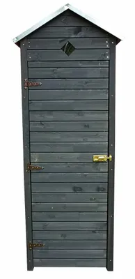 Produktbild von Gartenschrank promadino Babylon 78 x 49,5 x 194,5 cm anthrazit