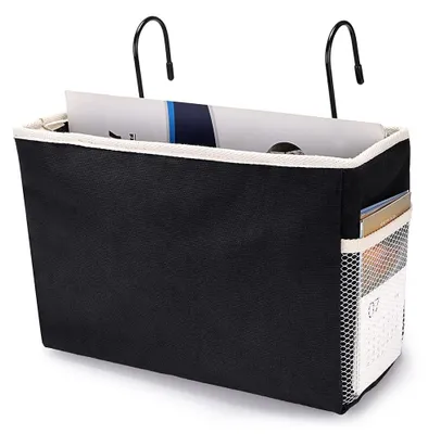 Produktbild von Aufbewahrungslösung mit Hauptfach – Hängeorganizer – Bettaufbewahrungsbeutel – Platzsparend – Schwarz – 28 x 10 x 19 cm