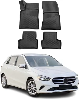 Image de 2019-2025 Mercedes Classe B W247 Tapis de sol TPE noir 4 pcs