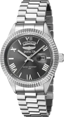 Zdjęcie produktu dla Invicta Specialty 43937 Zegarek Męski - Mechanizm Kwarcowy - Stal Nierdzewna z Szarym Tarcza - 40 mm