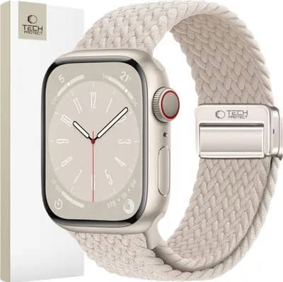Obrázek produktu pro Tech-Protect | Natural Titanium Watch Strap for Apple Watch 6/7/8/9/10/SE (40/41/42 mm)