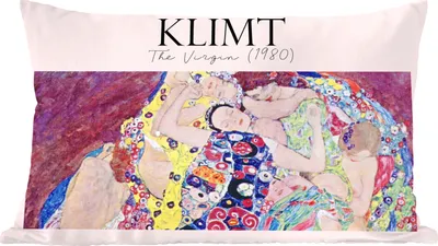Produktbild von MuchoWow® Zierkissen Sofakissen Wohnzimmer Dekokissen 60x40 cm Kunst - Gustav Klimt - Alte Meister - Kopfkissen - Polster mit Foto