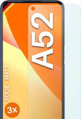 Produktbild von moex® 3x Schutzfolie kompatibel mit Oppo A52 - Displayschutzfolie Anti Reflex Folie, Matt