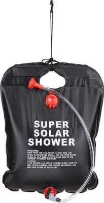 Image de 10L Camping Randonnée Chauffé Solaire Sac de douche de camp en plein air Eau
