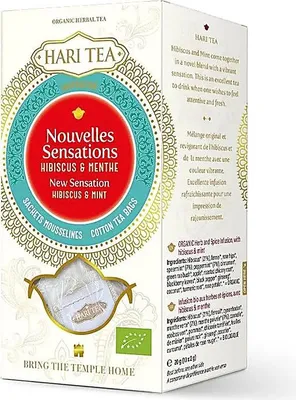 Immagine prodotto di Tè Hari Biologico New Sensation Ibisco E Menta --confezione Da 6 Pz - 20 G