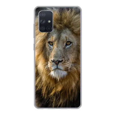 Produktbild von MuchoWow® Handyhülle Schutzhülle Hülle für Samsung Galaxy A51 Löwe - Porträt - Wild Silikon Softcase Handy Hülle - Schutzabdeckung