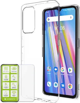 Immagine prodotto di Per Umidigi Power 5 Custodia in silicone TPU trasparente + H9 vetro Casi di telefono cellulare