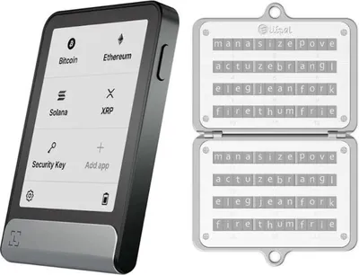 Produktbild von Ledger Flex + Ellipal Seed Phrase Steel - Vorteilsbündel - Krypto Hardware Wallet - Schwarz