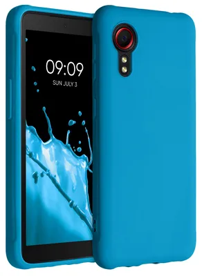 Produktbild von kwmobile Handyhülle für Samsung Galaxy Xcover 5 Hülle - TPU Case - Kabelloses Laden - Schutzhülle Cover in Karibikblau