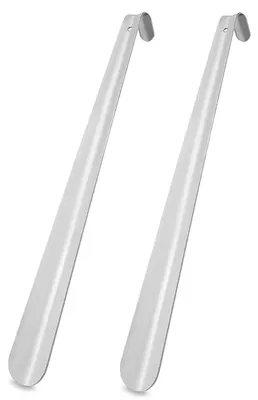 Productafbeelding van RVS schoenlepels, 42 cm, 2 stuks, met ophangoog