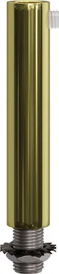 Immagine prodotto di Creative-Cables Serracavo cilindrico per cavo – (Ottone, H 70 mm, Ø 13 mm) – Completo di tige, dado e rondella – Componente per lampade fai da te