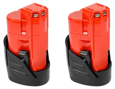 Produktbild von 12V Akku-Pack - Li-Ion Ersatzakku - 3,0Ah 3000mAh - Set mit 2 Stück - Für M12 Akkuwerkzeuge - Wiederaufladbar