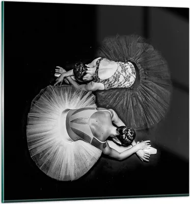 Produktbild von Bilder auf glas - Einteilig - Ballerinas Ballett Tanz - 70x70cm - Glasbilder - Wandbilder - Bilder - zum Aufhängen bereit - Wanddekoration aus Glas - Glas Bilder - Wandbild auf Glas - GAC70x70-5050