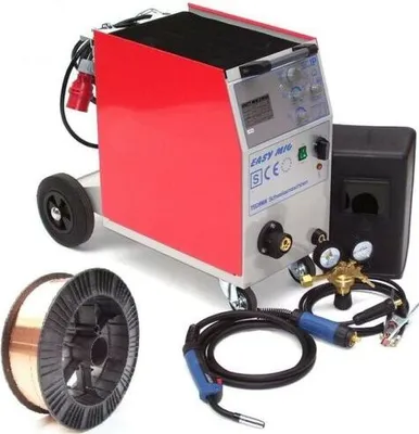 Produktbild von Easy MIG 210 AM MIG MAG Schutzgas Schweißgerät + MB15 Brenner + 15kg 0,8 mm Draht