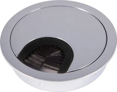 Produktbild von Kabeldurchführung Kabeldurchlass aus Metall Chrom poliert Achtung - Neues Bohrmaß Ø 68 mm