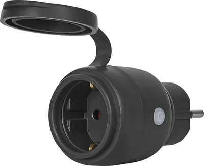 Immagine prodotto di OSRAM SMART+ WiFi Matter Outdoor Plug Presa di corrente per esterni, 3680W, 16A, IP44, nero, giardino, balcone