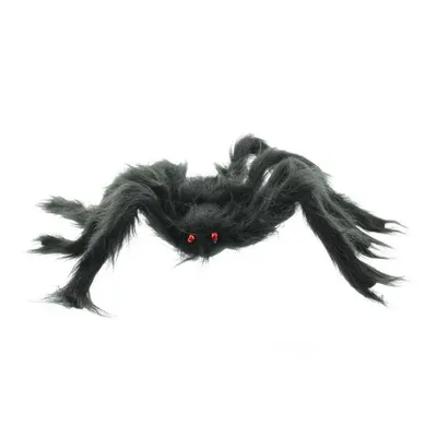 Produktbild von Edco Halloween Spinne mit Haaren und roten Augen