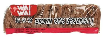 Produktbild von Wai Wai - Braune Reis Nudeln - Reisfadennudeln - Vermicelli - 500g