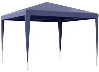 Immagine prodotto di Gazebo da Giardino 293x293x252H cm Pieghevole e Portatile con Copertura Anti UV Blu