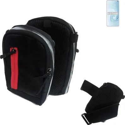 Produktbild von K-S-Trade Outdoor Gürteltasche Holster Umhängetasche kompatibel mit Meizu 17 Pro schwarz Handy Tasche Case travelbag Schutz Hülle Handy Hülle