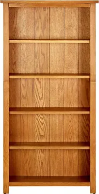 Obrázok produktu pre vidaXL Regál na knihy 5 priehradiek 70x22x140 cm masívne dubové drevo