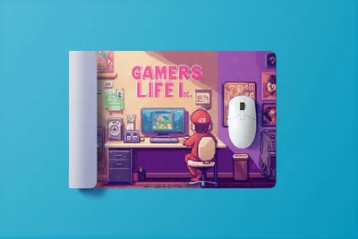 Produktbild von Gamer Mario Mauspad mit Mario | Größe in cm: 90 x 40