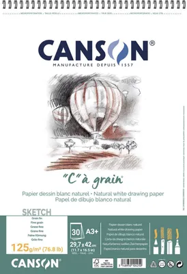 Obrázok produktu pre Canson Sp Càgrain Skicár 30 A3 125 g White