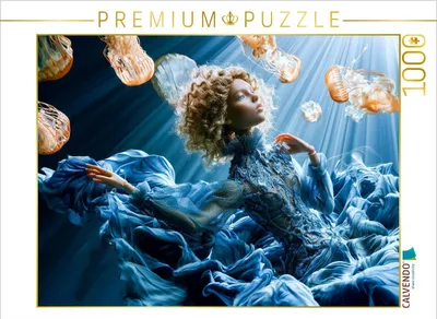 Produktbild von CALVENDO Puzzle Meereszauberin | 1000 Teile Lege-Größe 64x48cm Foto-Puzzle für glückliche Stunden