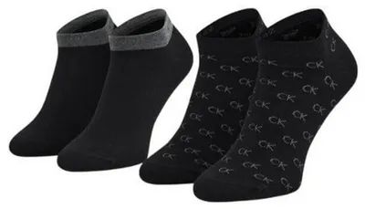 Produktbild von Calvin Klein - Knöchelsocken für Herren (2er-Pack) NA975 (38 EU - 42 EU) (Schwarz)